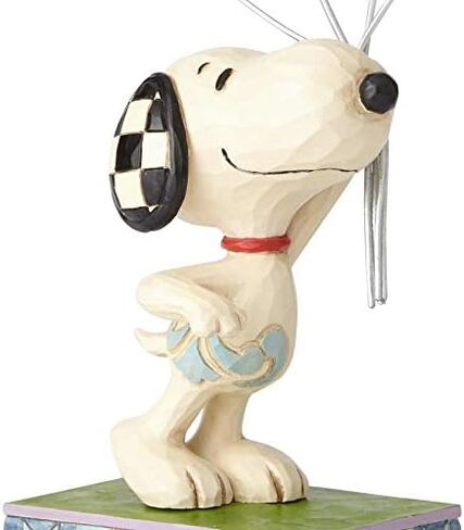 تمثال Enesco Jim Shore Peanuts Snoopy with Love Balloon، مقاس 7.5 بوصة، متعدد الألوان in Saudi Arabia