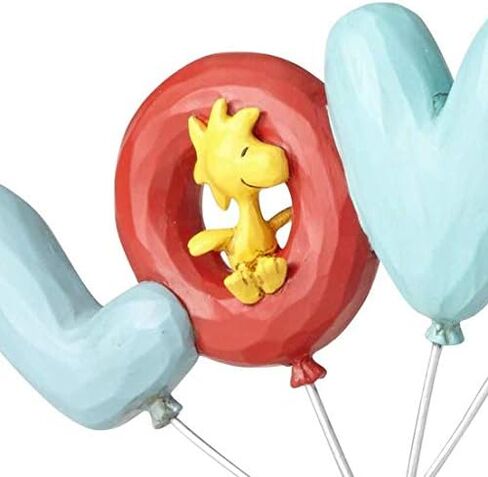 تمثال Enesco Jim Shore Peanuts Snoopy with Love Balloon، مقاس 7.5 بوصة، متعدد الألوان in Saudi Arabia