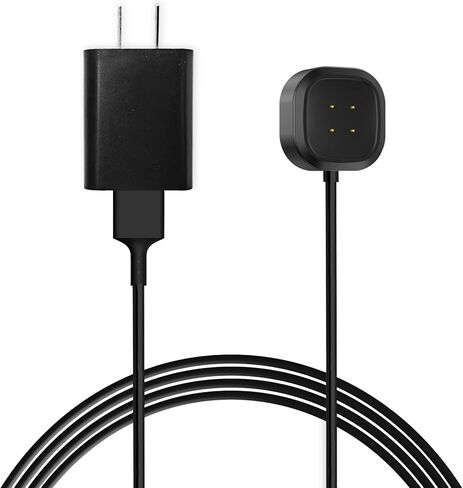 شاحن جداري سريع 5 فولت بديل لـ Fitbit Sense 1/2 Versa 4 Versa 3 USB كابل شحن محول طاقة حامل قاعدة مغناطيسي للساعة الذكية 3.3FT in Kuwait