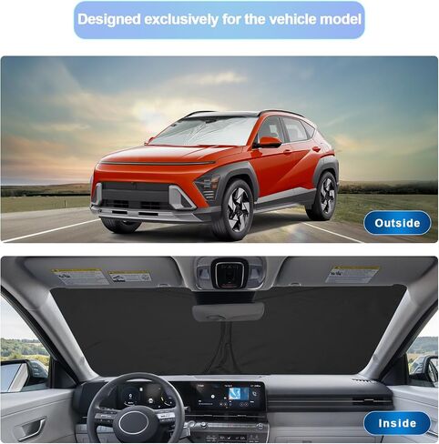 SXCY for 2022-2024 Hyundai Tucson/Santa Cruz Windshield Sunshade for 2022-2024 Hyundai Tucson/Santa Cruz Accessories 2023 2024 Santa Cruz Sunshade Foldable Sun Shield 2024 Tucson Sunshade Block UV Ray in Saudi Arabia