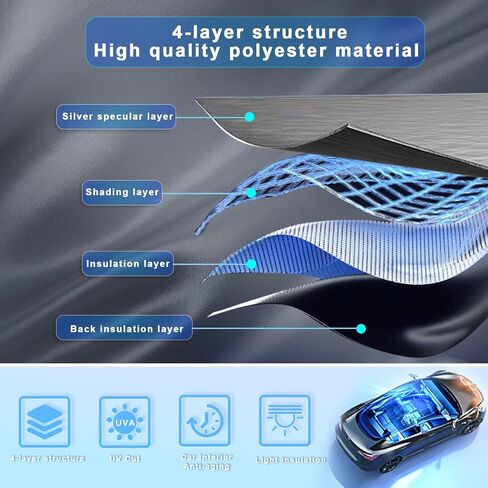 SXCY for 2022-2024 Hyundai Tucson/Santa Cruz Windshield Sunshade for 2022-2024 Hyundai Tucson/Santa Cruz Accessories 2023 2024 Santa Cruz Sunshade Foldable Sun Shield 2024 Tucson Sunshade Block UV Ray in Saudi Arabia