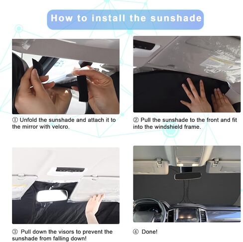 SXCY for 2022-2024 Hyundai Tucson/Santa Cruz Windshield Sunshade for 2022-2024 Hyundai Tucson/Santa Cruz Accessories 2023 2024 Santa Cruz Sunshade Foldable Sun Shield 2024 Tucson Sunshade Block UV Ray in Saudi Arabia