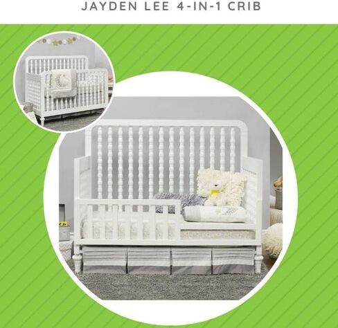 طقم تحويل حاجز حماية سرير الأطفال الصغار 136 لأسرة سوريل | انظر الوصف للحصول على قائمة أسرة الأطفال المتوافقة (أبيض) in Kuwait