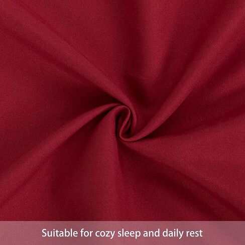 FLXXIE 2 Pack Microfiber Toddler Pillowcases, 14x20 Inches Fits Baby Pillow Sized 12x16, 13x18 or 14x20, Soft and Cozy Small Travel Pillow Covers with Envelope Closure, Burgundy in Saudi Arabia
