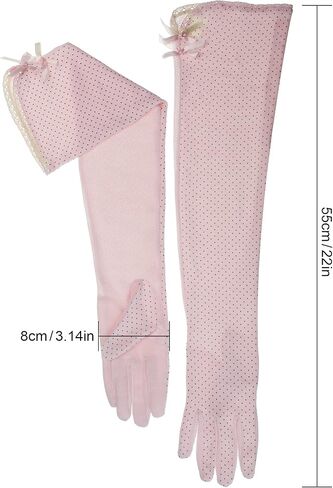 Women UV Protection Driving Gloves Breathable Sun Block Gloves for Summer Riding Supplies (Beige) in Saudi Arabia
