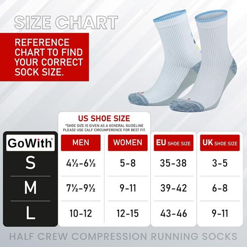 GoWith Running Socks for Women & Men, Cushioned Athletic Anti-Blister Seamless Quarter Socks for Workout, Hike, Gym in Saudi Arabia