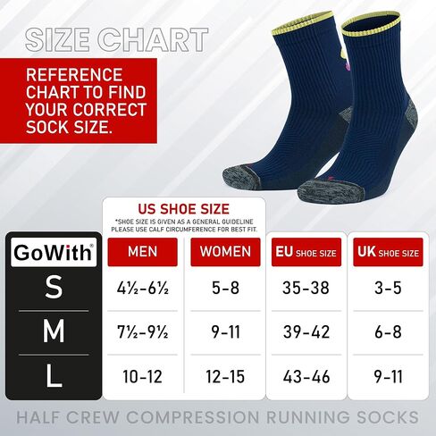 جوارب الجري GoWith للنساء والرجال، جوارب رياضية مبطنة مضادة للبثور بدون خياطة للتمرين والمشي لمسافات طويلة وصالة الألعاب الرياضية in Kuwait