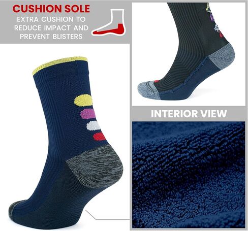 جوارب الجري GoWith للنساء والرجال، جوارب رياضية مبطنة مضادة للبثور بدون خياطة للتمرين والمشي لمسافات طويلة وصالة الألعاب الرياضية in Kuwait