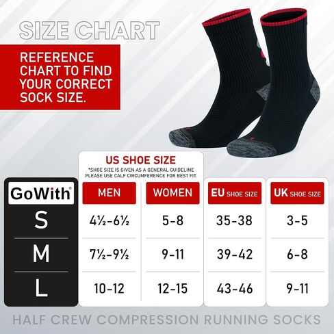 GoWith Running Socks for Women & Men, Cushioned Athletic Anti-Blister Seamless Quarter Socks for Workout, Hike, Gym in Saudi Arabia