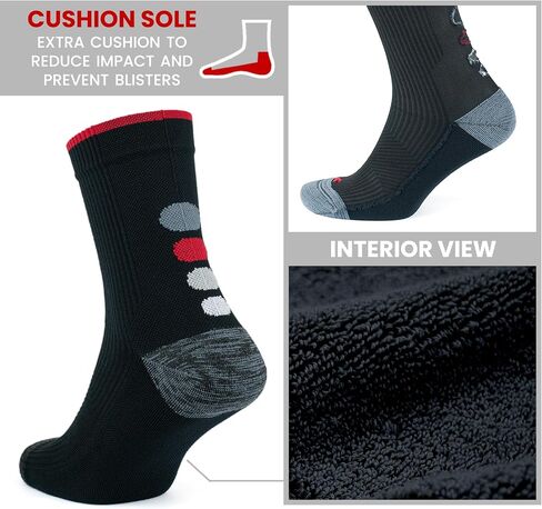 GoWith Running Socks for Women & Men, Cushioned Athletic Anti-Blister Seamless Quarter Socks for Workout, Hike, Gym in Saudi Arabia