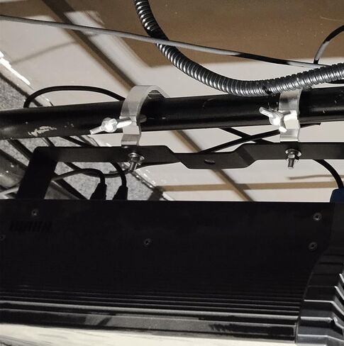 10 Pack （1-2 ）Inch Quick Release Heavy Duty 220 Lbs Aluminum Alloy Stage Lighting Clamp for Moving Head Light Par Light Spotlight (BLACK 44LBS) in Kuwait