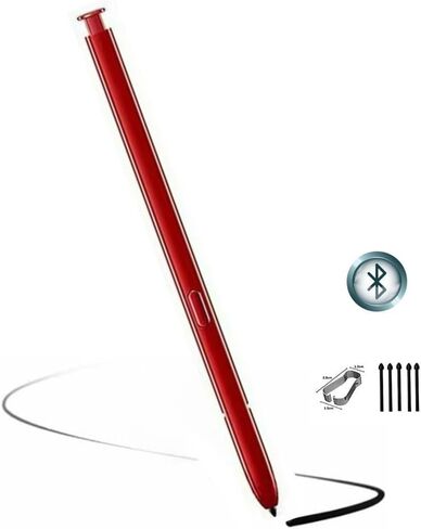لقلم Galaxy Note 10 Stylus (مع بلوتوث) بديل لهاتف Samsung Galaxy Note 10، Note 10+ Plus 5G جميع الإصدارات قلم لمس مع 5 أطراف/أطراف (فضي) in Kuwait
