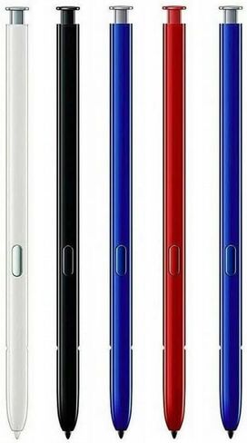 لقلم Galaxy Note 10 Stylus (مع بلوتوث) بديل لهاتف Samsung Galaxy Note 10، Note 10+ Plus 5G جميع الإصدارات قلم لمس مع 5 أطراف/أطراف (فضي) in Kuwait