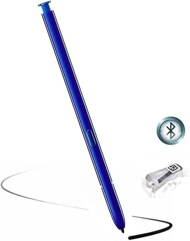 لقلم Galaxy Note 10 Stylus (مع بلوتوث) بديل لهاتف Samsung Galaxy Note 10، Note 10+ Plus 5G جميع الإصدارات قلم لمس مع 5 أطراف/أطراف (فضي) in Kuwait