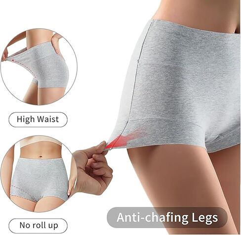 Ultimate Comfort cotton underwear for women,high waisted, Full Coverage, panties for women 4 Pack in Saudi Arabia