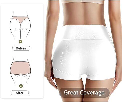 Ultimate Comfort cotton underwear for women,high waisted, Full Coverage, panties for women 4 Pack in Saudi Arabia