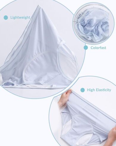 Women's Leakproof ladies Underwear High Waisted Underwear Breathable Cotton Briefs Silky Comfort Pack 5PCS in Saudi Arabia