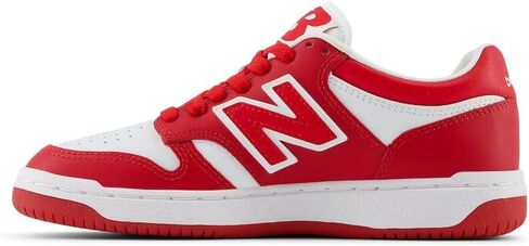 New Balance Kids 480 V1 Lace-up Sneaker, Red White, 4.5 US Unisex Big in Saudi Arabia