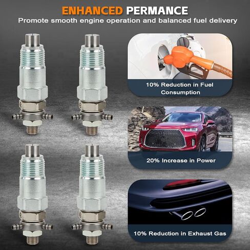 PANGOLIN 3974254 Fuel Injector 4PCS for Bobcat 743 643 645 225 231 with Kubota V1702 Engine Aftermarket Parts in Saudi Arabia