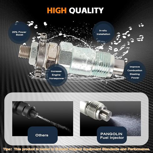 PANGOLIN 3974254 Fuel Injector 4PCS for Bobcat 743 643 645 225 231 with Kubota V1702 Engine Aftermarket Parts in Saudi Arabia
