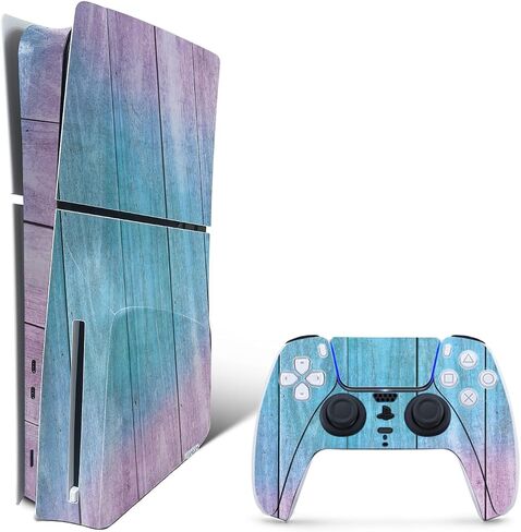 MightySkins Skin Compatible with PlayStation 5 Slim Digital Edition Bundle - Arctic Camouflage | Protective, Durable, and Unique Vinyl Decal wrap Cover | Easy to Apply | Made in The USA in Saudi Arabia