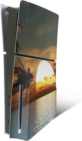 MightySkins Skin Compatible with PlayStation 5 Slim Digital Edition Bundle - Arctic Camouflage | Protective, Durable, and Unique Vinyl Decal wrap Cover | Easy to Apply | Made in The USA in Saudi Arabia