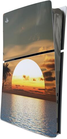 MightySkins Skin Compatible with PlayStation 5 Slim Digital Edition Bundle - Arctic Camouflage | Protective, Durable, and Unique Vinyl Decal wrap Cover | Easy to Apply | Made in The USA in Saudi Arabia