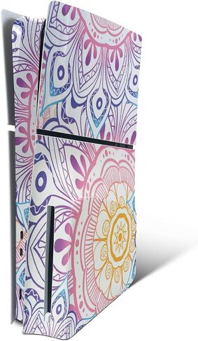 MightySkins Skin Compatible with Playstation 5 Slim Digital Edition Bundle - Pastel Mary | Protective, Durable, and Unique Vinyl Decal wrap Cover | Easy to Apply | Made in The USA in Saudi Arabia