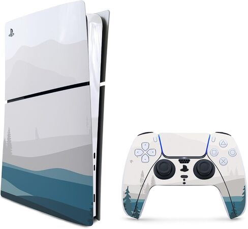 MightySkins Skin Compatible with Playstation 5 Slim Digital Edition Bundle - Pastel Mary | Protective, Durable, and Unique Vinyl Decal wrap Cover | Easy to Apply | Made in The USA in Saudi Arabia