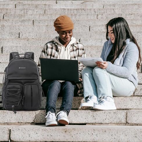 Lightweight Durable College Travel Backpack,25L Daily Casual Bookbag Backpack fit 15.6 Inch Laptop, Water Resistant Work Outdoor Hiking Backpacks With Multifunction Pockets for Men Women in Saudi Arabia