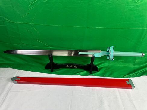 41" Stainless Steel Sword with Free Sheath for Sword Art Online SAO Kirito Sword Asuna's Lambent Light Sword Anime Cosplay Props,Stainless Steel -Dark (SAO Set of 2) in Saudi Arabia