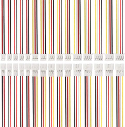 10Pairs 26AWG JST PH2.0 Plug Connector Cable 2/3/4 Pin Female Male 200mm JST Connector Wire for Battery JJRC H36 H67 Blade Inductrix E010 E013 in Saudi Arabia
