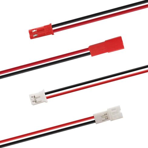 10Pairs 26AWG JST PH2.0 Plug Connector Cable 2/3/4 Pin Female Male 200mm JST Connector Wire for Battery JJRC H36 H67 Blade Inductrix E010 E013 in Saudi Arabia