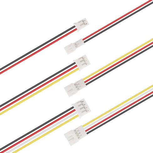 10Pairs 26AWG JST PH2.0 Plug Connector Cable 2/3/4 Pin Female Male 200mm JST Connector Wire for Battery JJRC H36 H67 Blade Inductrix E010 E013 in Saudi Arabia