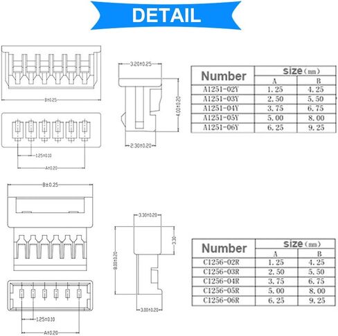 10Pairs 26AWG JST PH2.0 Plug Connector Cable 2/3/4 Pin Female Male 200mm JST Connector Wire for Battery JJRC H36 H67 Blade Inductrix E010 E013 in Kuwait