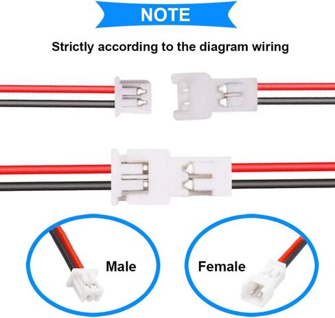 10Pairs 26AWG JST PH2.0 Plug Connector Cable 2/3/4 Pin Female Male 200mm JST Connector Wire for Battery JJRC H36 H67 Blade Inductrix E010 E013 in Kuwait
