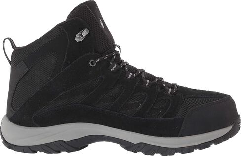 Columbia Women's Crestwood Mid Waterproof Hiking Boot, Black Grey, 11 in Saudi Arabia