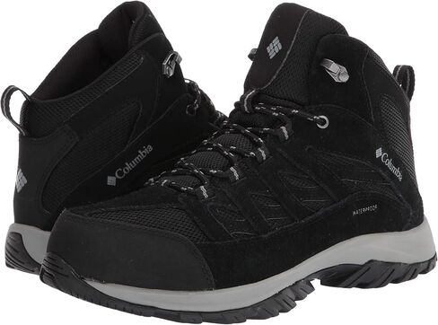 Columbia Women's Crestwood Mid Waterproof Hiking Boot, Black Grey, 11 in Saudi Arabia
