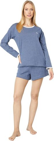 Lauren Ralph Lauren Long Sleeve Crew Neck Boxer PJ Set in Saudi Arabia