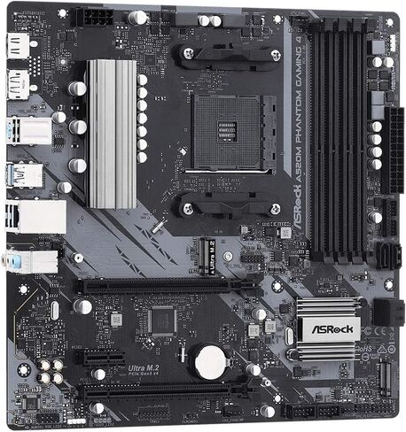 ASRock A520M Phantom Gaming 4 AM4 AMD A520 SATA 6Gb/s Micro ATX AMD Motherboard in Saudi Arabia