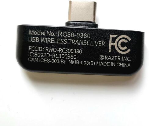 جهاز إرسال واستقبال USB لجهاز Razer Barracuda X اللاسلكي متعدد المنصات للألعاب وسماعات الهاتف المحمول (RC30-0380) in Saudi Arabia