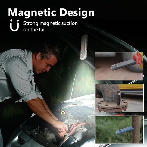 TrustFire Mini X3 Rechargeable EDC Flashlight with White Light, Flood Light, UV and Green Beam, 1050 Lumens Portable Flat Flashlights, Fourfold Light Sources Pocket Lights for Emergency (Black) in Kuwait