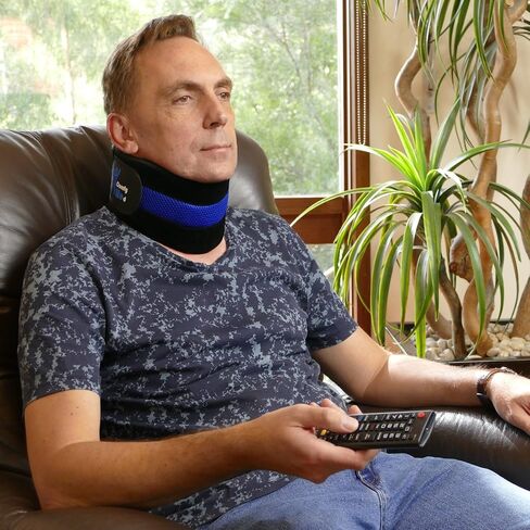 ComfyMed® Neck Brace CM-NB18 Cervical Neck Support Collar for Men and Women (LGE (15"-18")) in Saudi Arabia