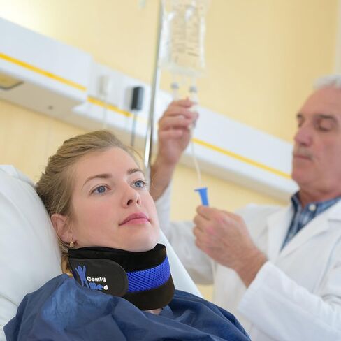 ComfyMed® Neck Brace CM-NB18 Cervical Neck Support Collar for Men and Women (LGE (15"-18")) in Saudi Arabia