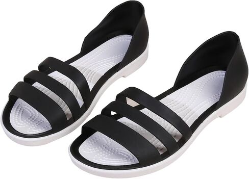 SweatyRocks Women's Casual Open Toe Sandals Strappy Warp Outdoor Slides Slippers in Saudi Arabia