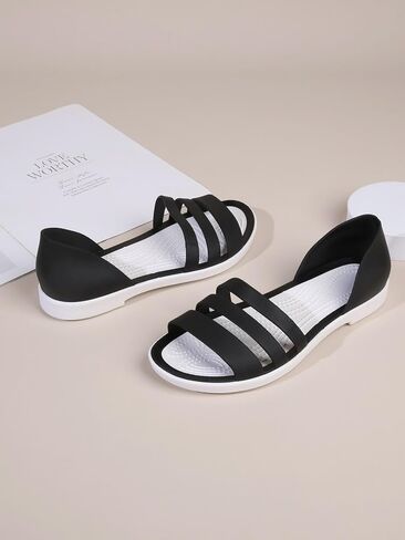 SweatyRocks Women's Casual Open Toe Sandals Strappy Warp Outdoor Slides Slippers in Saudi Arabia