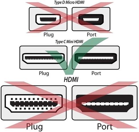 2 Pack, Gold Plated HDMI to HDMI Mini Cable, 3 Feet, CNE457500 in Saudi Arabia