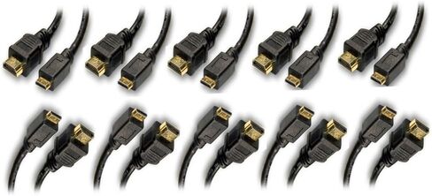 2 Pack, Gold Plated HDMI to HDMI Mini Cable, 3 Feet, CNE457500 in Saudi Arabia