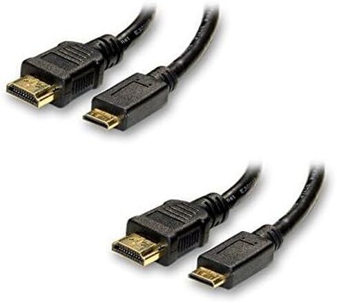 2 Pack, Gold Plated HDMI to HDMI Mini Cable, 3 Feet, CNE457500 in Saudi Arabia