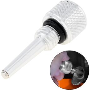 Replacement for 55201 Magnetic Oil Dipstick for Inverter Generator Compatible with Wen/Predator, Silver Aluminum Generator Magnetic Oil Dipstick with O Ring